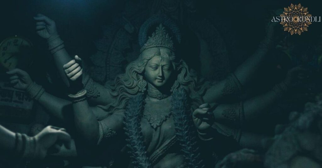 photo of goddess durga statue durga mantra