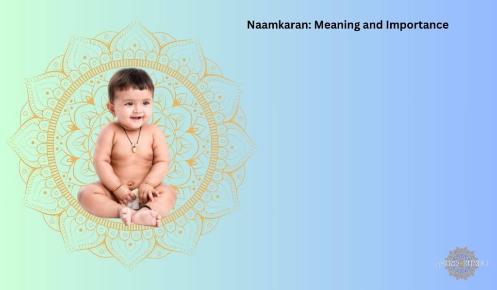 image of baby with text naamkaran meaning and importance