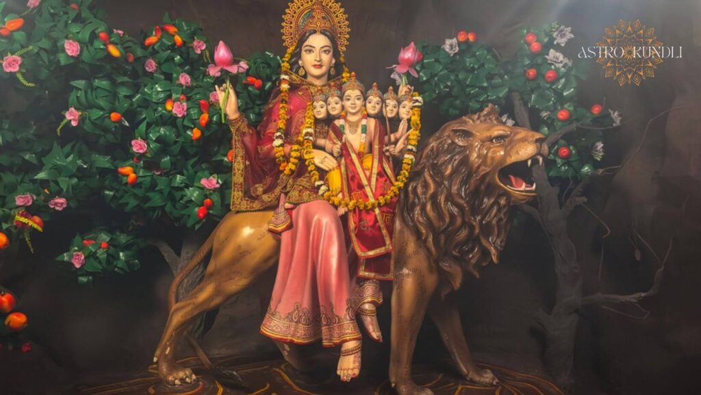 photo of goddess skandamata statue with Navratri Day 5 Celebrating the Power of Maa Skandamata