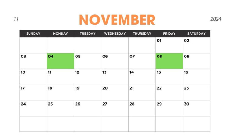 November-2024 calendar