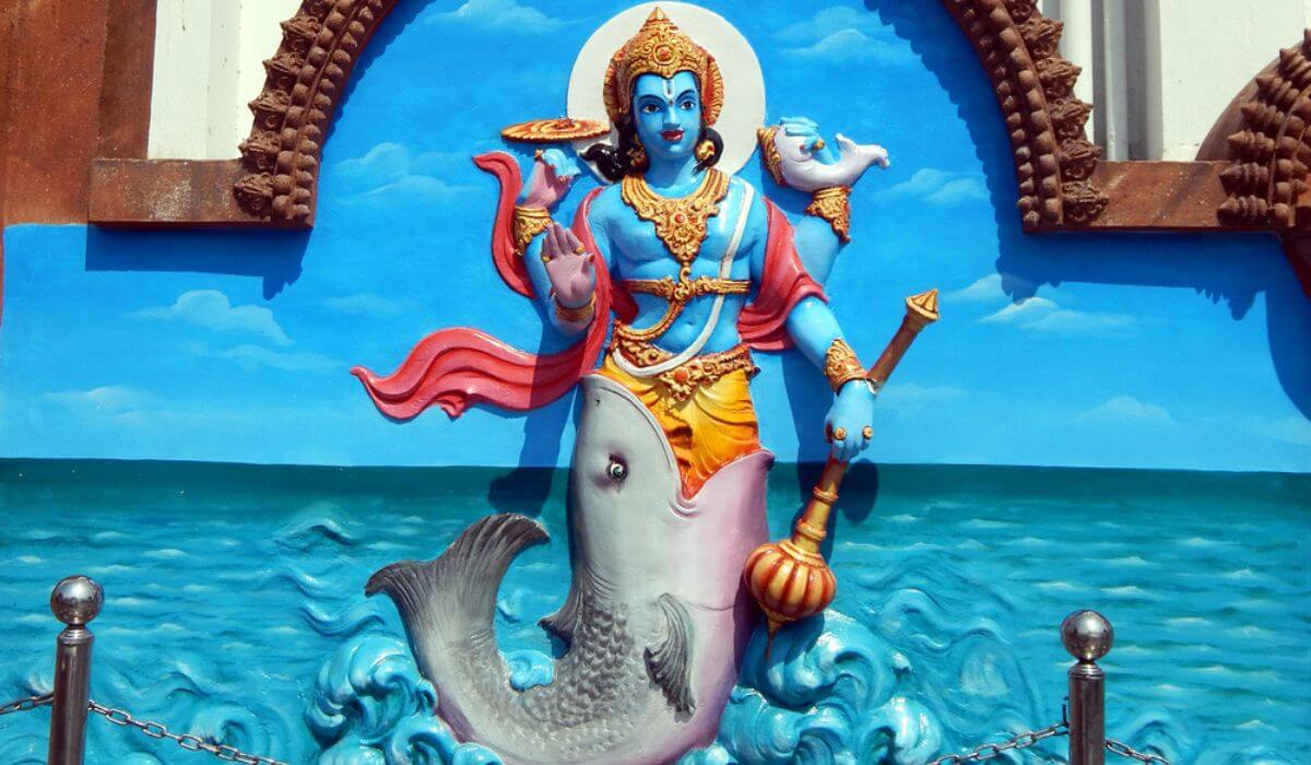 lord vishnu statue